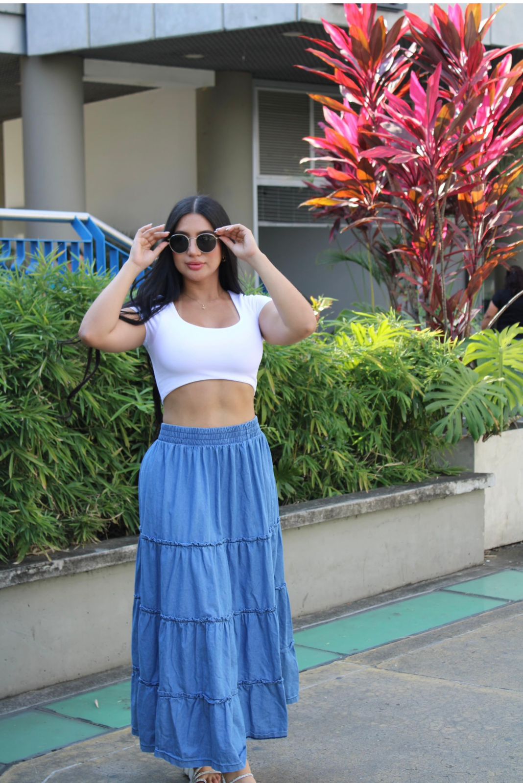 FALDA LARGA EN JEAN