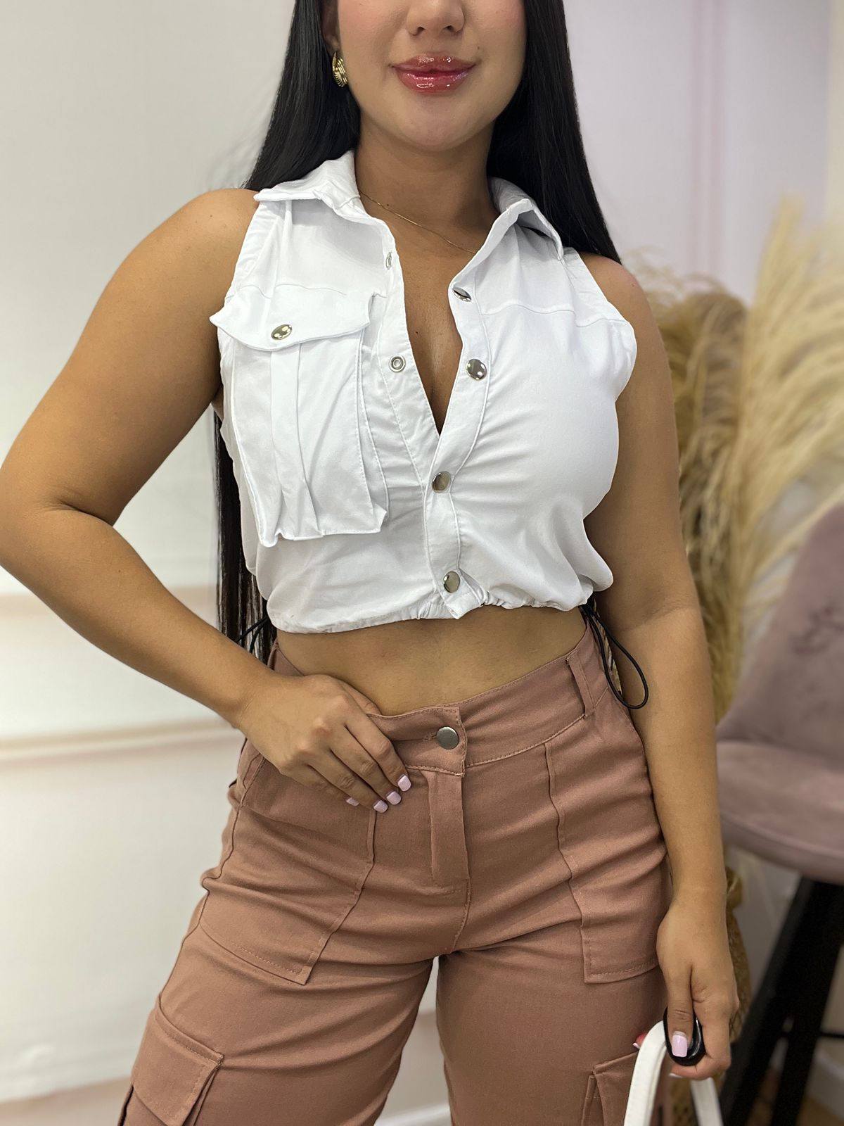BLUSA EN BENGALINA