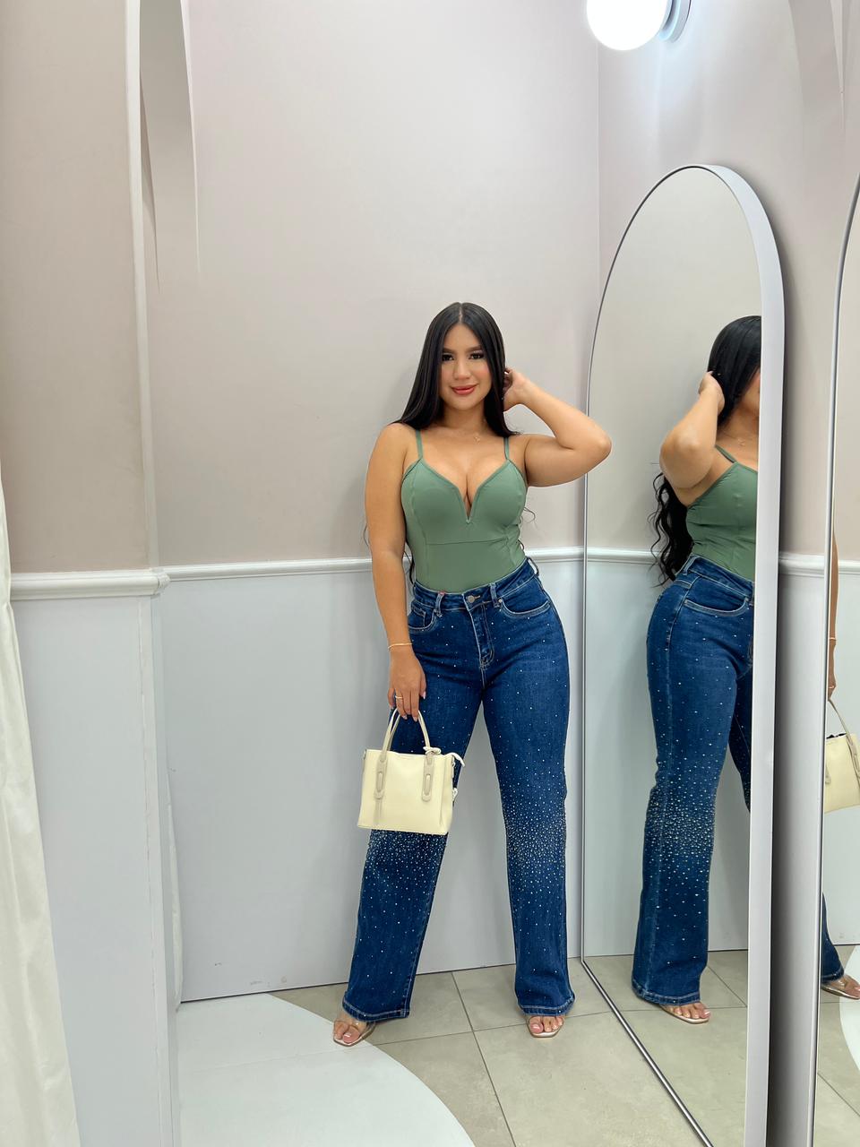 JEAN BOTA RECTA CON BRILLANTES
