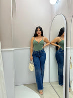 JEAN BOTA RECTA CON BRILLANTES